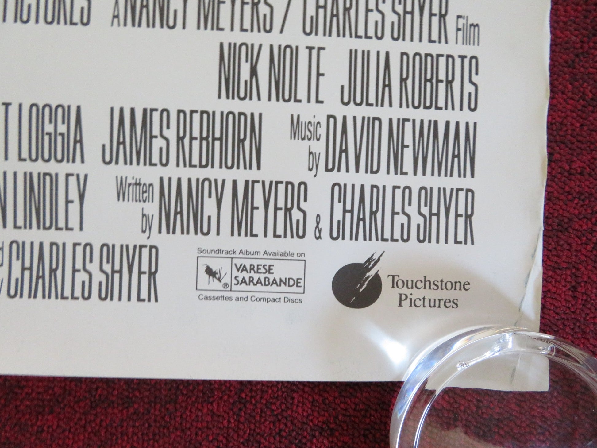 I LOVE TROUBLE US ONE SHEET ROLLED POSTER NICK NOLTE JULIA ROBERTS 1994 Rendezvous Cinema Movie posters