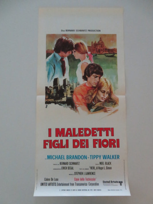 I MALEDETTI FIGLI DEI FIORI ITALIAN LOCANDINA POSTER MICHAEL BRANDON WALKER 1972 Movie posters