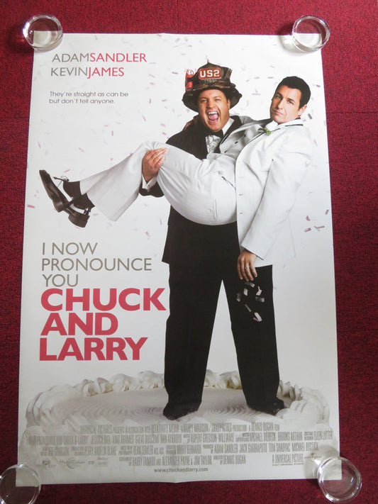 I NOW PRONOUNCE YOU CHUCK & LARRY - B US ONE SHEET ROLLED POSTER SANDLER 2007 Rendezvous Cinema Movie posters