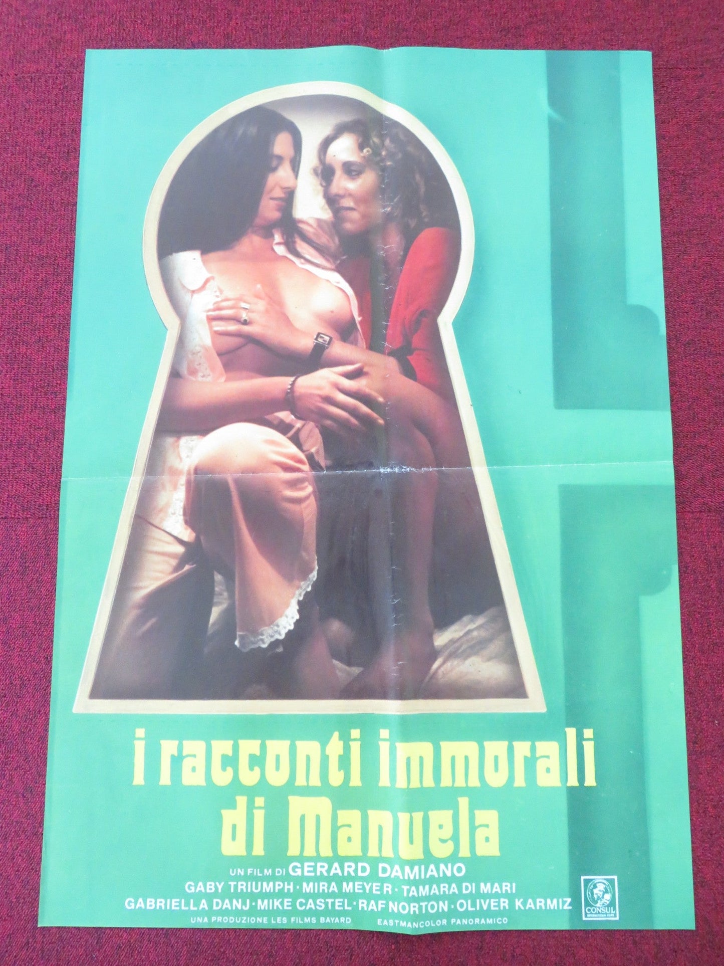 I RACCONTI IMMORALI DI MANUELA ITALIAN FOGLIO POSTER TRIUMPH MIRA MEYER 1979 Movie posters