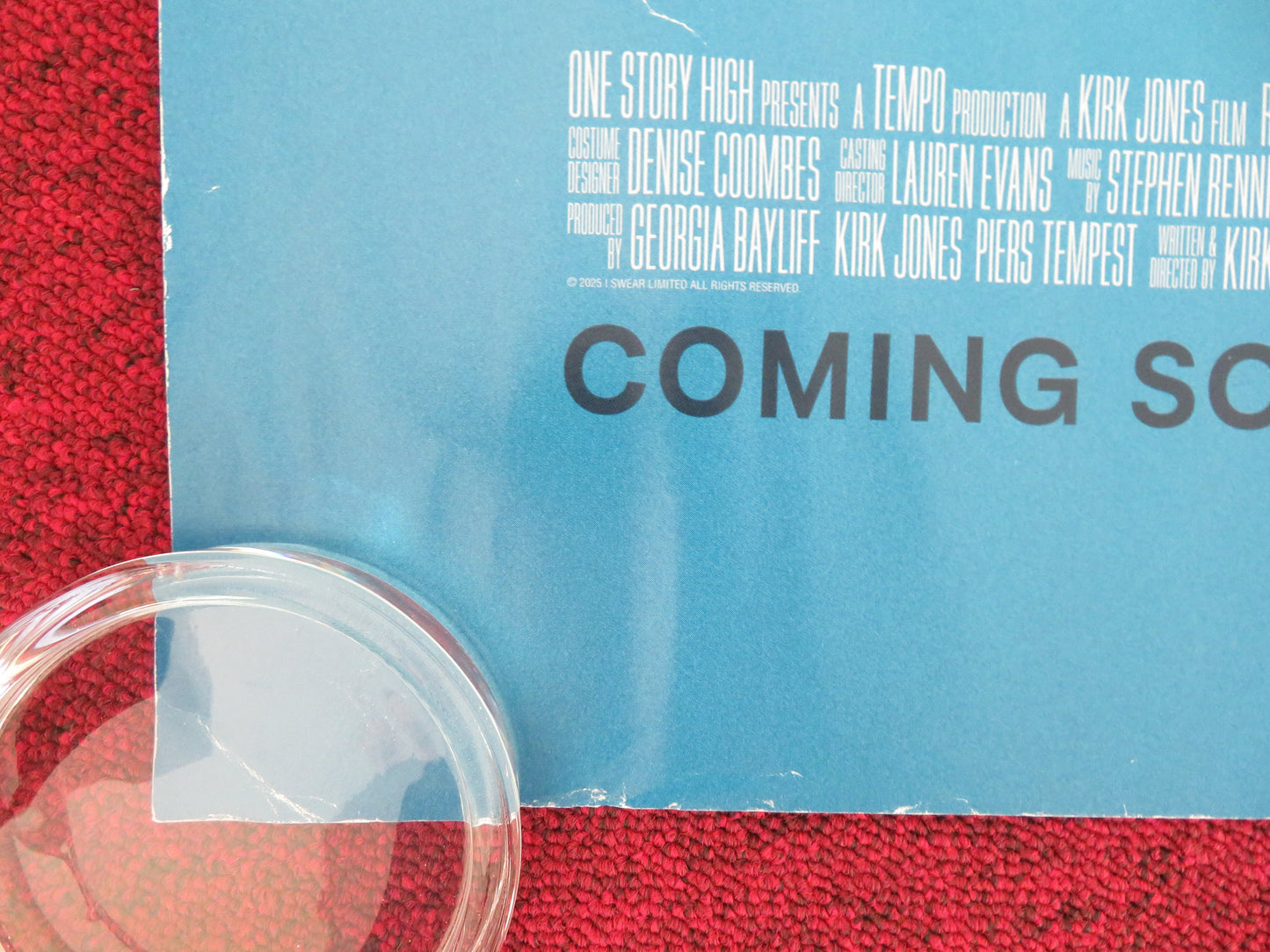 I Swear - A UK Quad Rolled Poster Robert Aramayo, Maxine Peake 2025 Movie posters