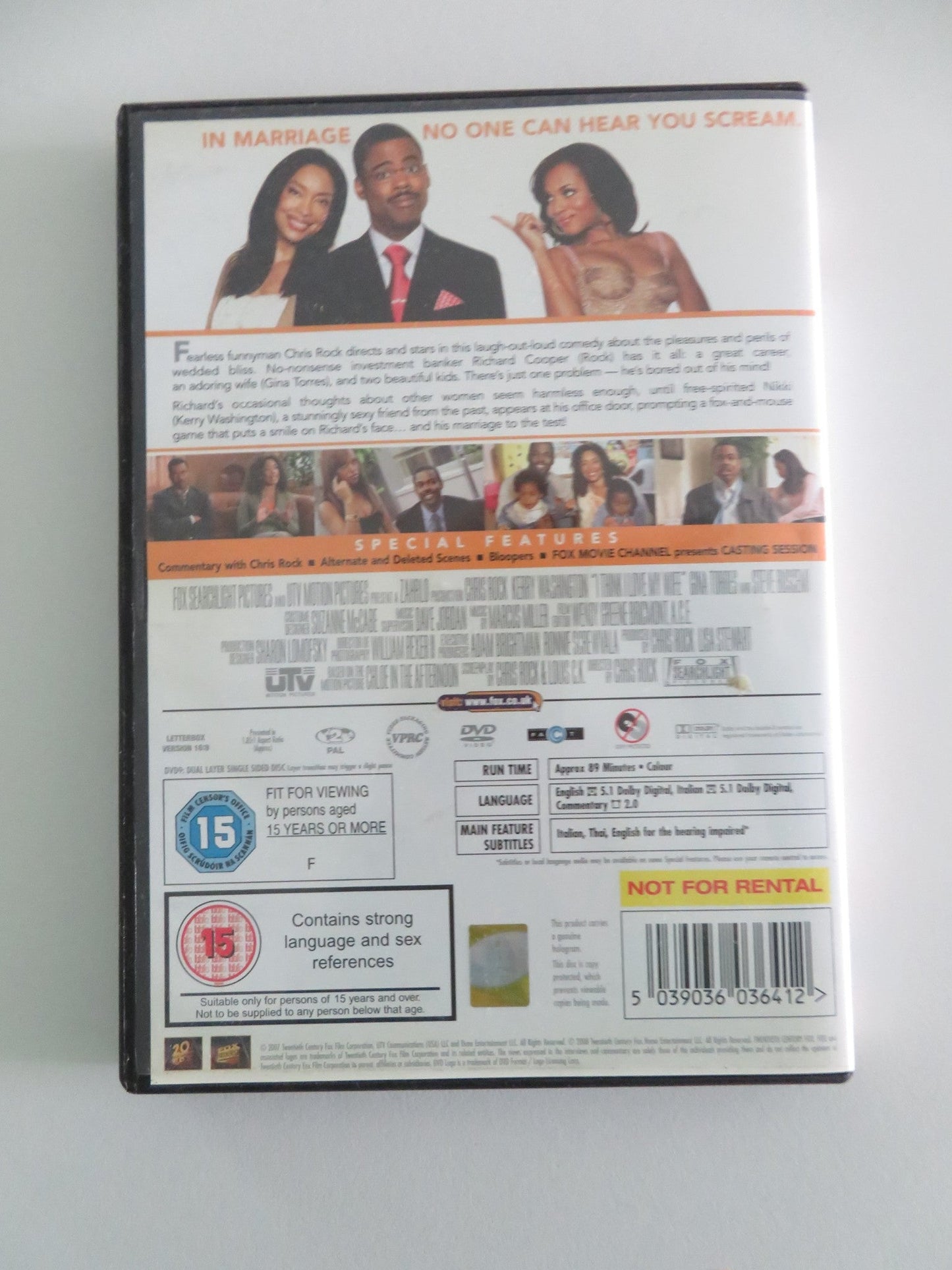 I Think I Love My Wife (DVD) Chris Rock Steve Buscemi 2007 Region 2 Movie posters