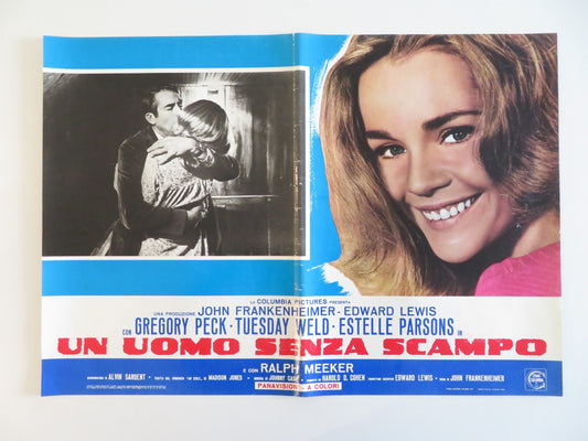 I WALK THE LINE - B ITALIAN FOTOBUSTA POSTER GREGORY PECK TUESDAY WELD 1971 Rendezvous Cinema Movie posters