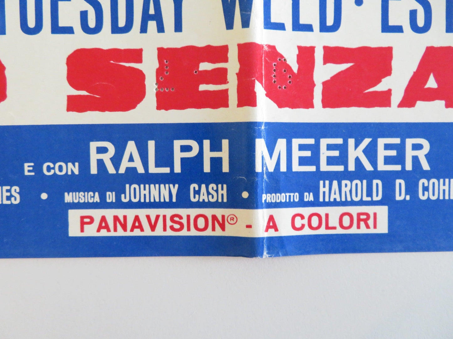 I WALK THE LINE - F ITALIAN FOTOBUSTA POSTER GREGORY PECK TUESDAY WELD 1971 Rendezvous Cinema Movie posters