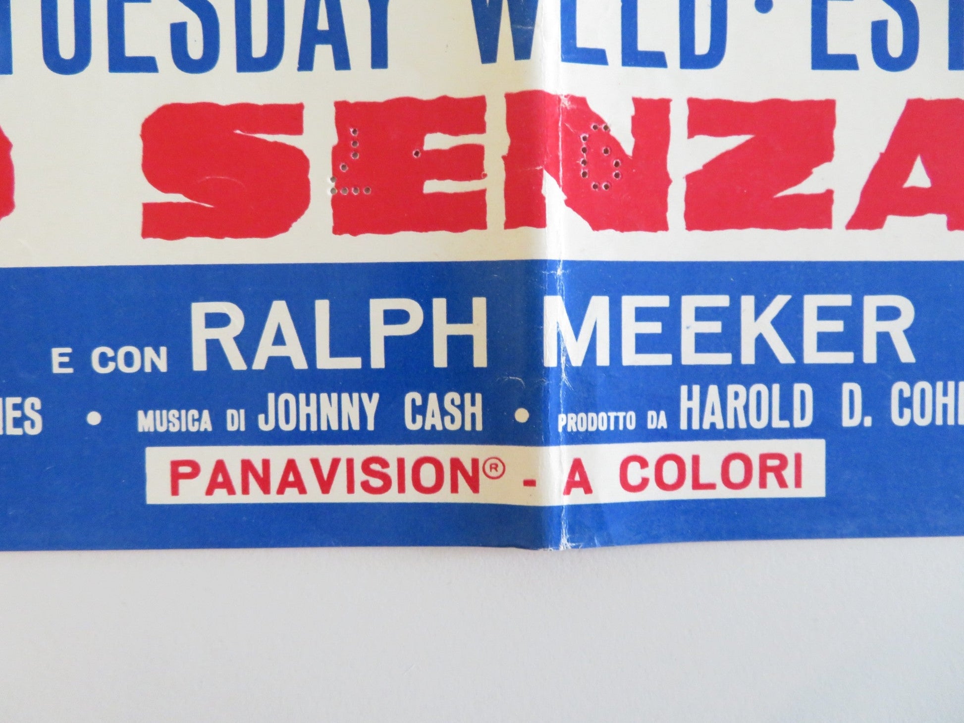 I WALK THE LINE - F ITALIAN FOTOBUSTA POSTER GREGORY PECK TUESDAY WELD 1971 Rendezvous Cinema Movie posters