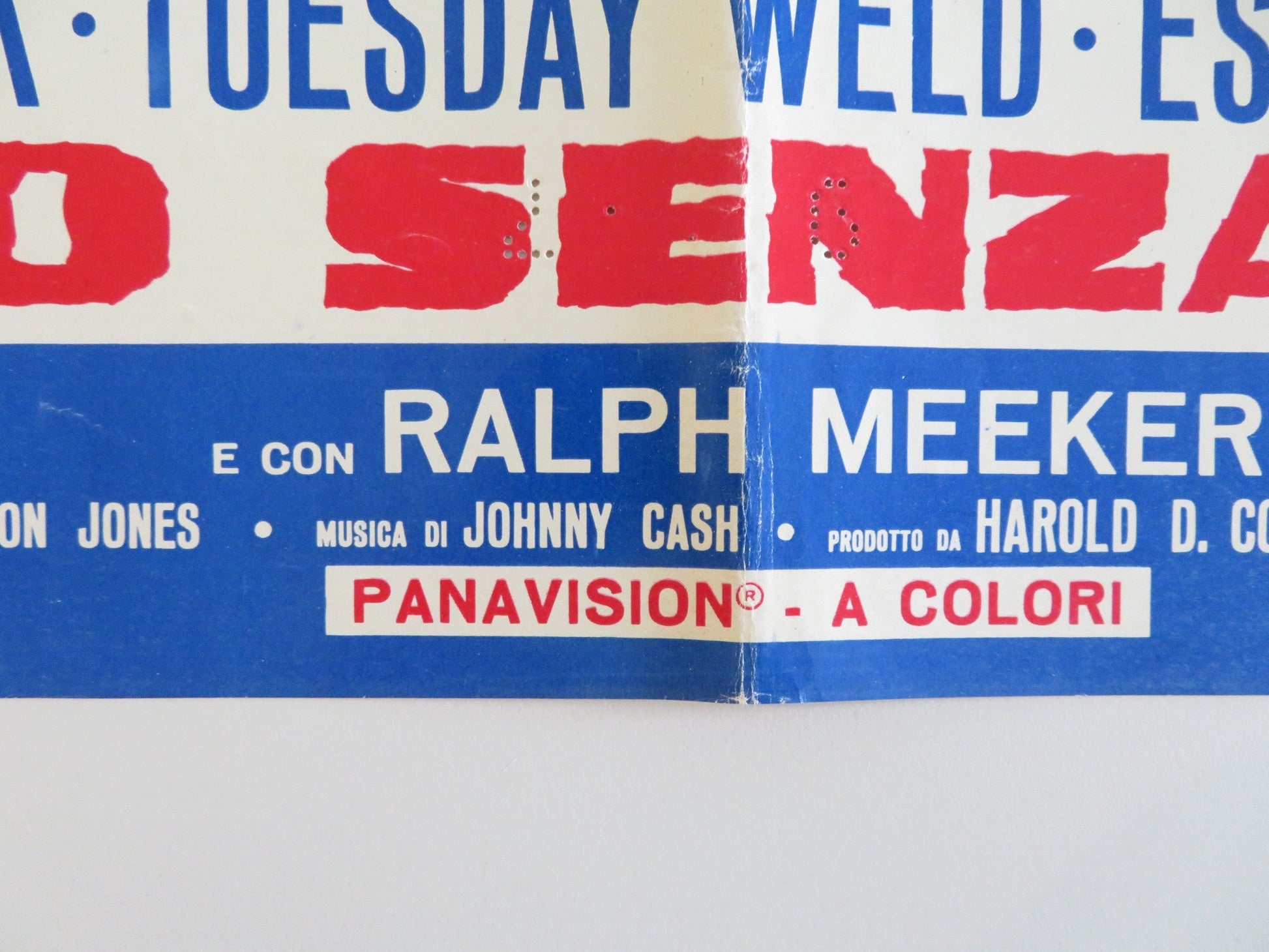 I WALK THE LINE - G ITALIAN FOTOBUSTA POSTER GREGORY PECK TUESDAY WELD 1971 Rendezvous Cinema Movie posters