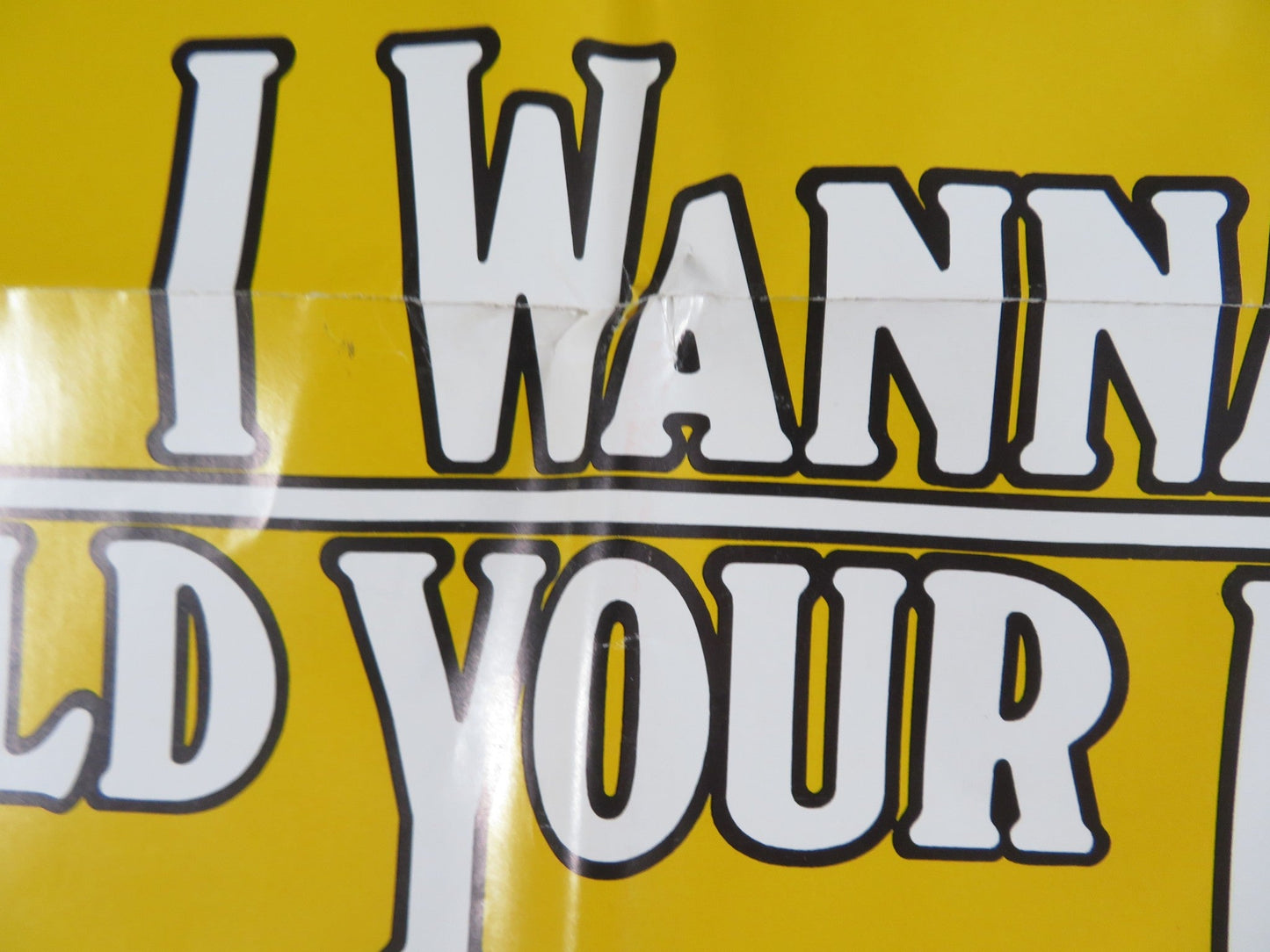 I WANNA HOLD YOUR HAND FOLDED US ONE SHEET POSTER NANCY ALLEN BOBBY DICICCO 1978 Rendezvous Cinema Movie posters