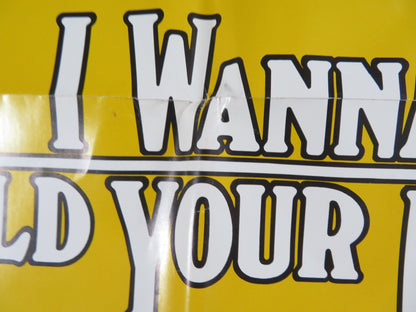 I WANNA HOLD YOUR HAND FOLDED US ONE SHEET POSTER NANCY ALLEN BOBBY DICICCO 1978 Rendezvous Cinema Movie posters