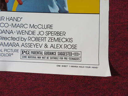 I WANNA HOLD YOUR HAND FOLDED US ONE SHEET POSTER NANCY ALLEN BOBBY DICICCO 1978 Rendezvous Cinema Movie posters