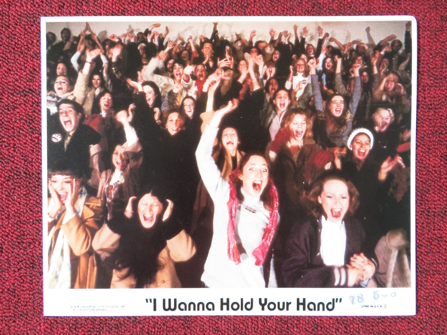 I WANNA HOLD YOUR HAND LOBBY CARD NANCY ALLEN BOBBY DI CICCO 1978 Rendezvous Cinema Movie posters