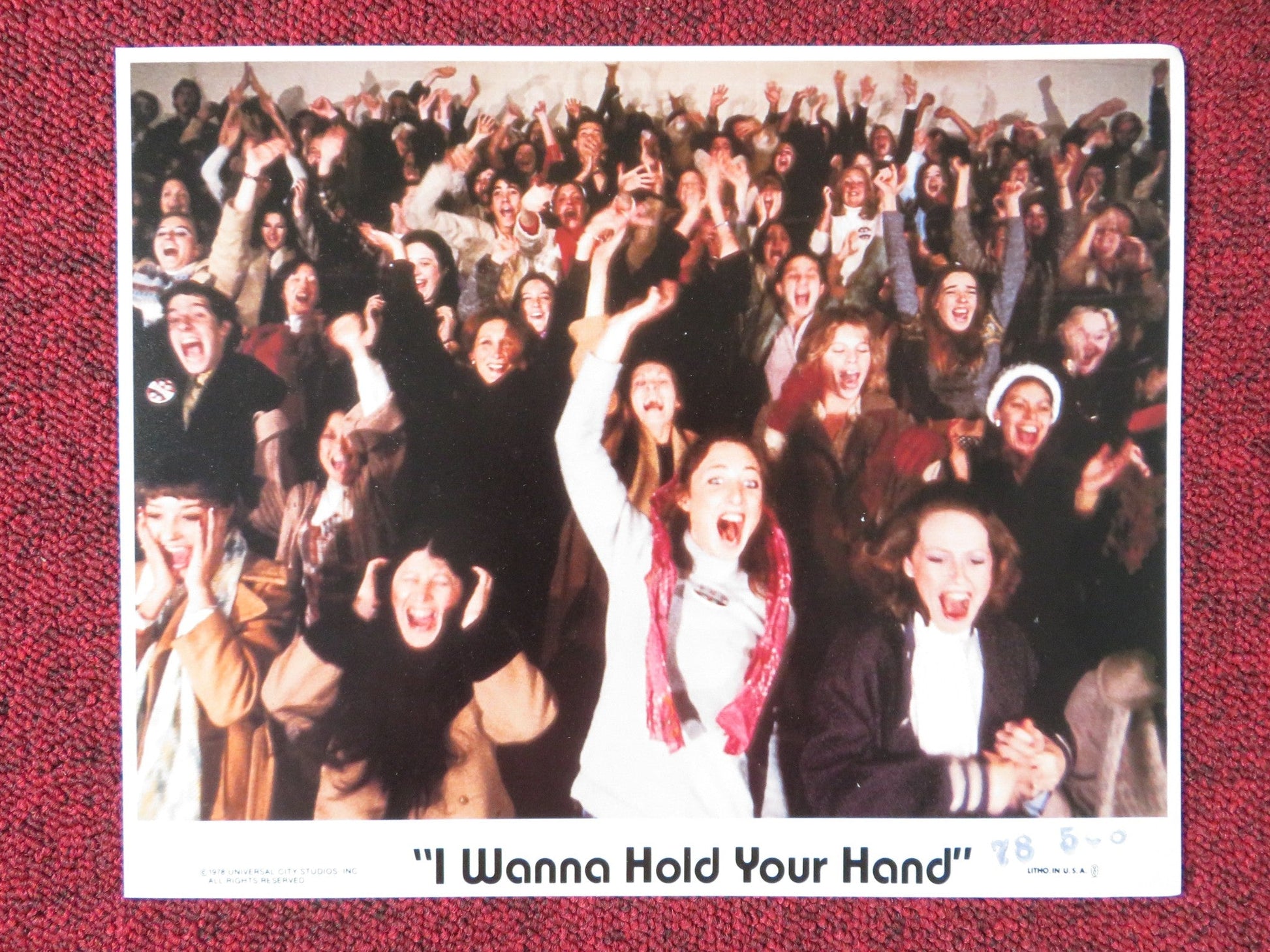 I WANNA HOLD YOUR HAND LOBBY CARD NANCY ALLEN BOBBY DI CICCO 1978 Rendezvous Cinema Movie posters