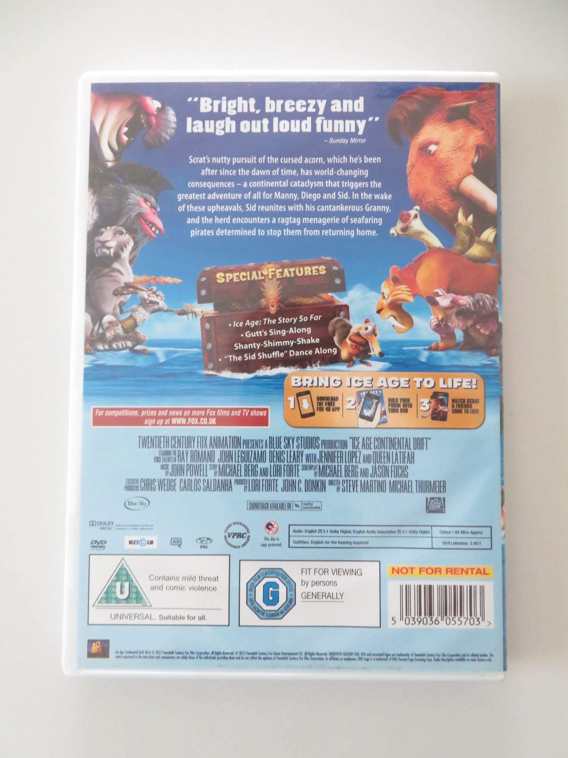 Ice Age 4: Continental Drift (DVD) Ray Romano John Leguizamo 2012 Region 2 Movie posters