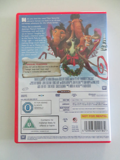 ICE AGE: A MAMMOTH CHRISTMAS (DVD) RAY ROMANO JOHN LEGUIZAMO 2011 REGION 2 Movie posters