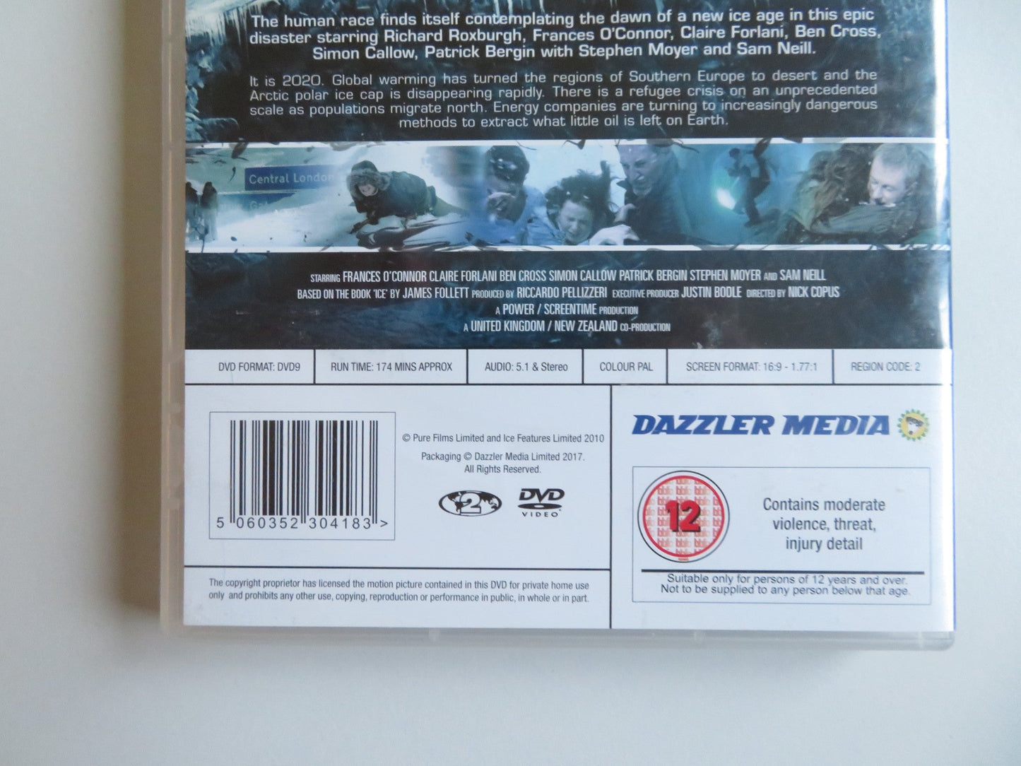 ICE (DVD) SAM NEILL STEPHEN MOYER 2011 REGION 2 Movie posters