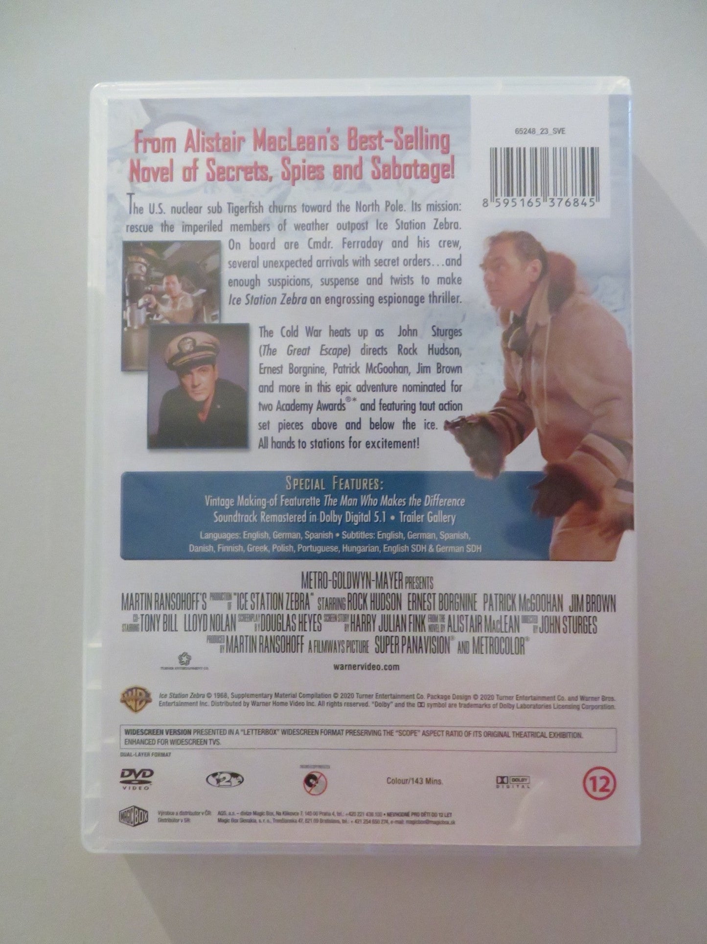 ICE STATION ZEBRA (DVD) ROCK HUDSON ERNEST BORGNINE 1968 REGION 2 Movie posters