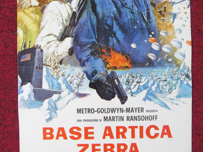 ICE STATION ZEBRA ITALIAN LOCANDINA POSTER ROCK HUDSON ERNEST BORGNINE 1969 Rendezvous Cinema Movie posters