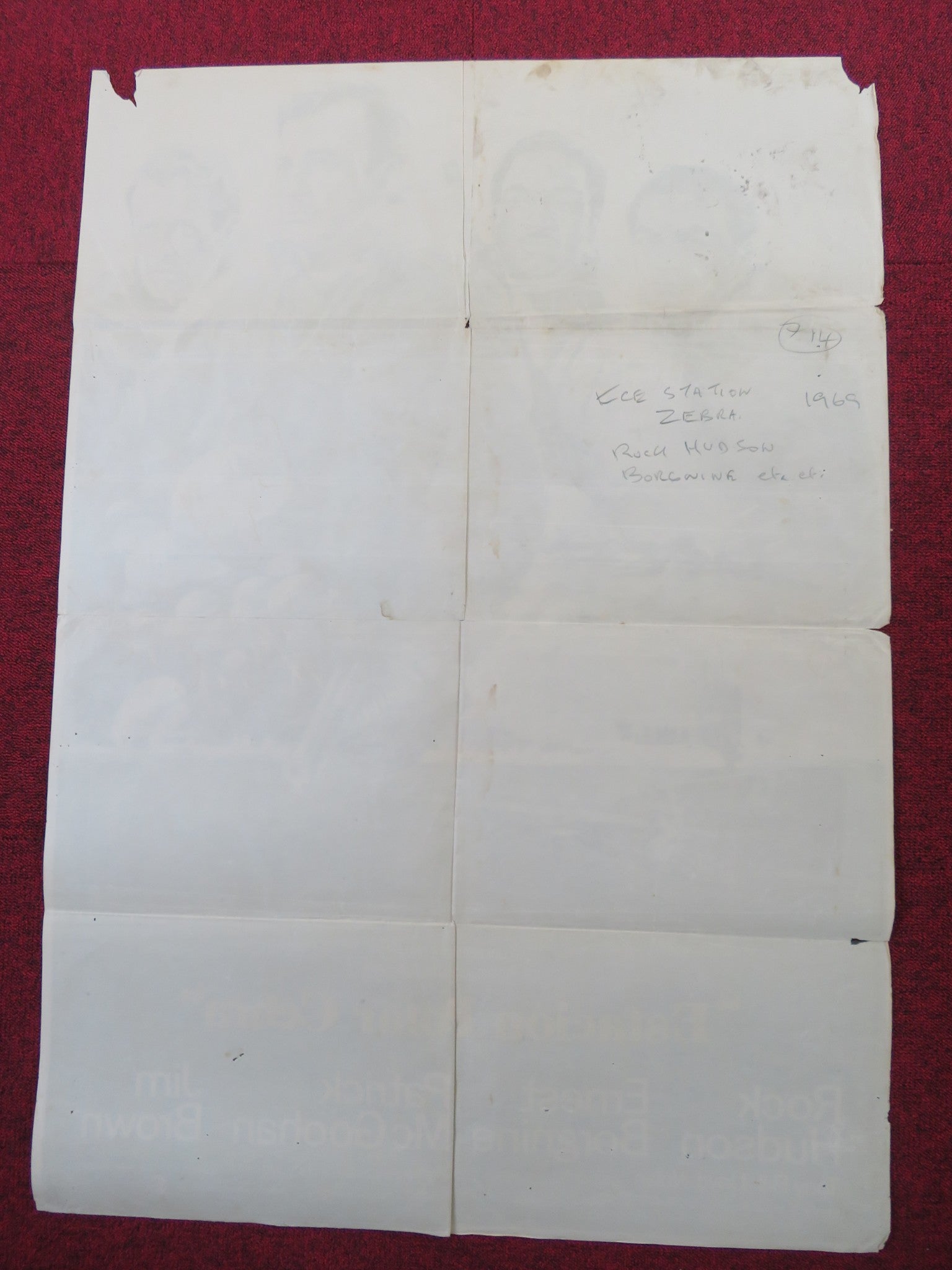 ICE STATION ZEBRA SPANISH POSTER ROCK HUDSON ERNEST BORGNINE 1968 Rendezvous Cinema Movie posters