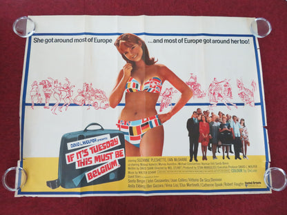 If It's Tuesday, This Must Be Belgium UK Quad Rolled Poster Ian McShane 1969 Movie posters