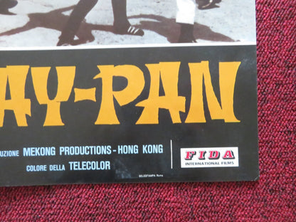 IL BRACCIO VIOLENTO DEL THAY - PAN ITALIAN FOTOBUSTA POSTER HOI WONG 1978 Rendezvous Cinema Movie posters
