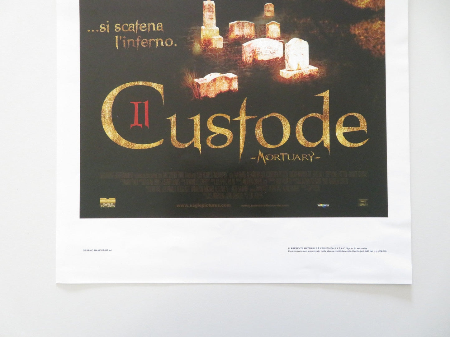 Il Custode ITALIAN LOCANDINA POSTER DAN BYRD DENISE CROSBY 2005 Movie posters