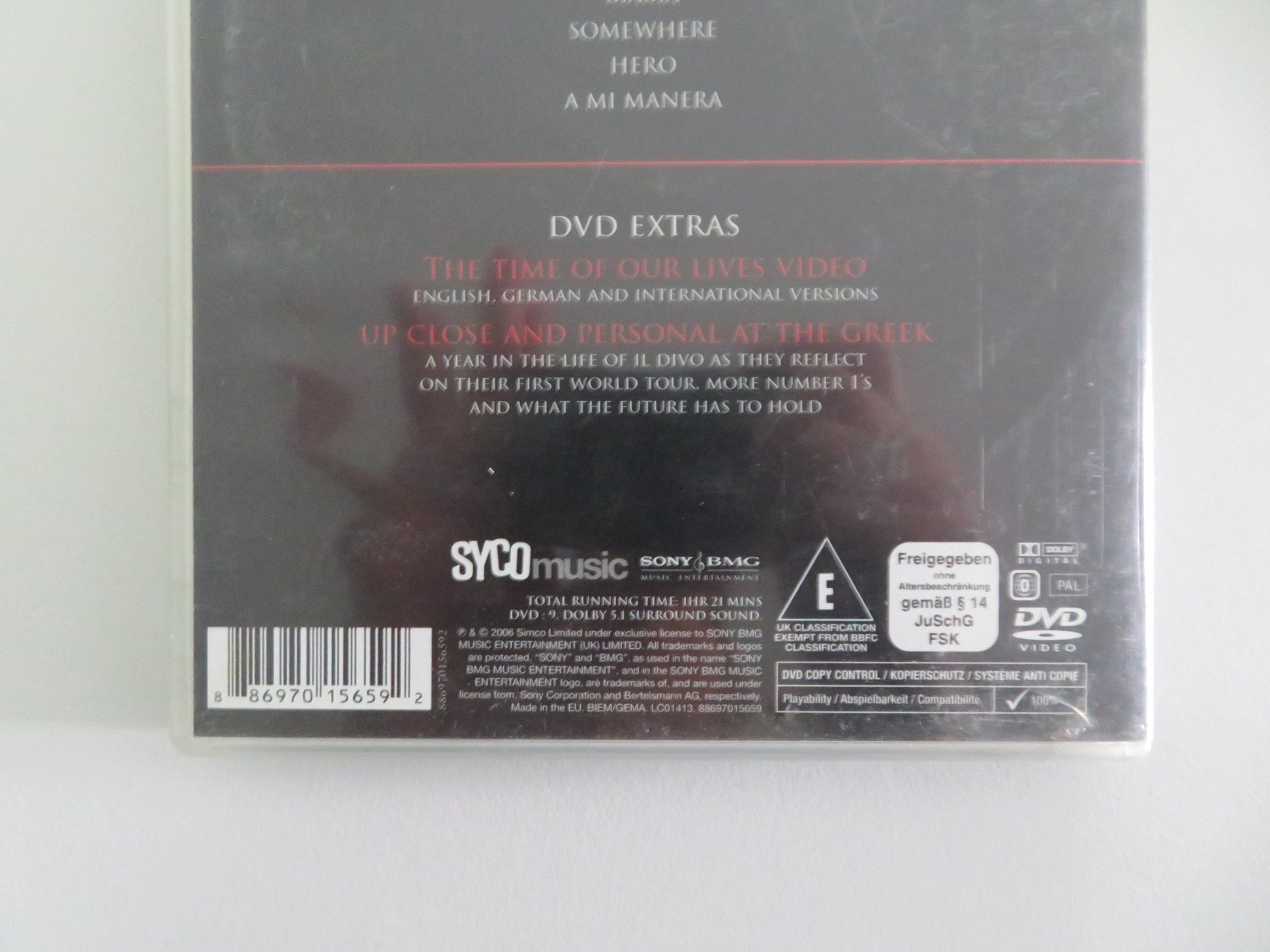 IL DIVO: LIVE AT THE GREEK THEATRE (DVD) URS BUHLER CARLOS MARIN 2006 REGION 0 - Rendezvous Cinema