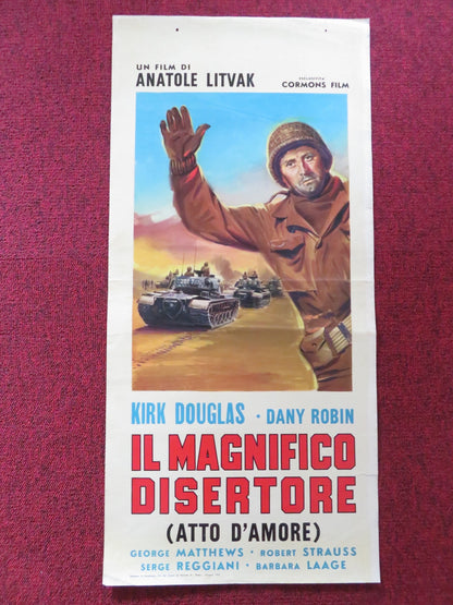 IL MAGNIFICO DISERTORE ITALIAN LOCANDINA POSTER KIRK DOUGLAS DANY ROBIN 1963 Rendezvous Cinema Movie posters