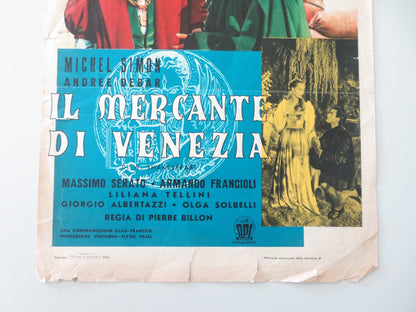 IL MERCANTE DI VENEZIA ITALIAN LOCANDINA POSTER MICHEL SIMON ANDREE DEBAR 1953 Movie posters
