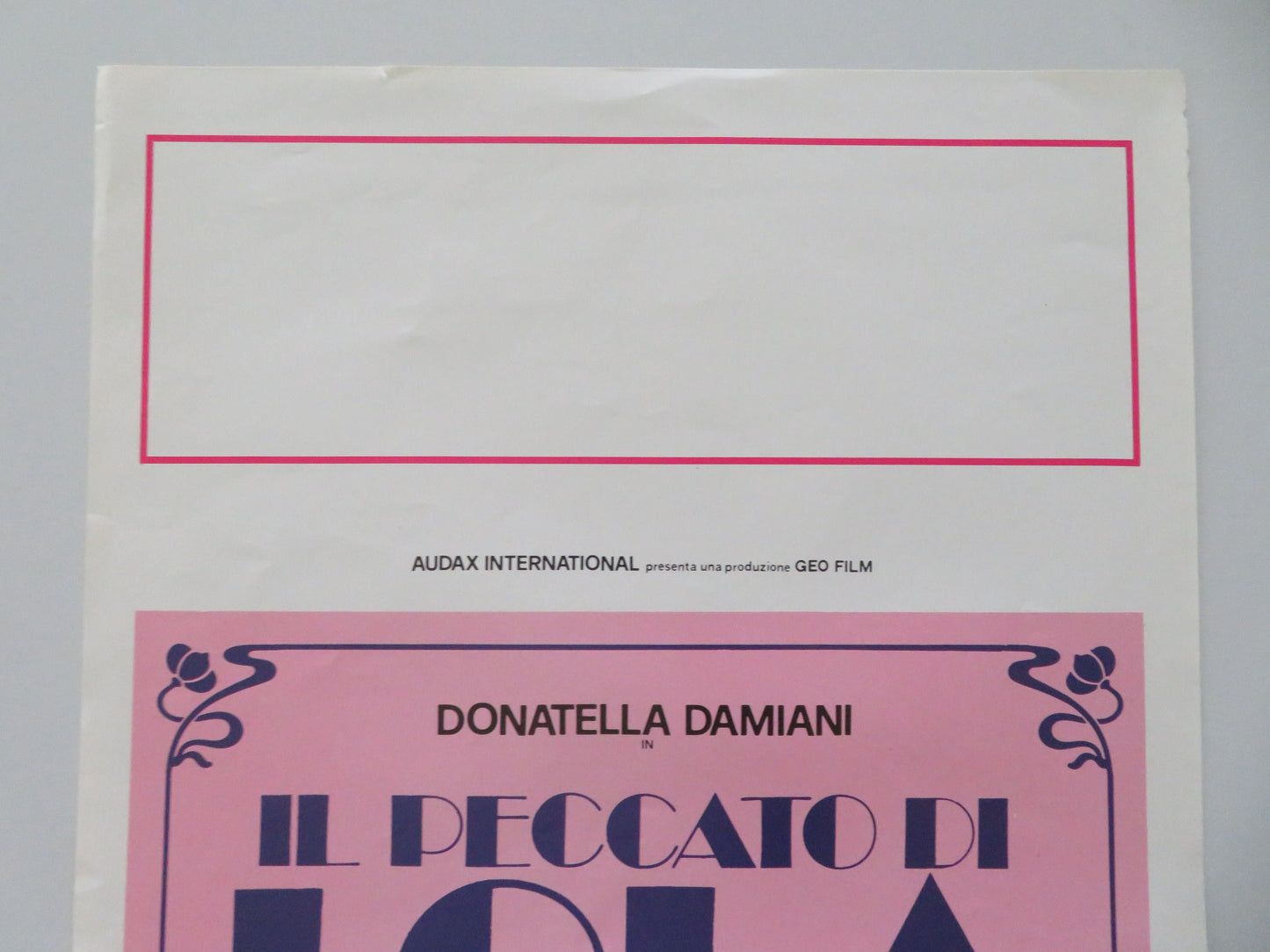 Il Peccato Di Lola Italian Locandina Poster Donatella Damiani Scott Coffey 1984 Movie posters