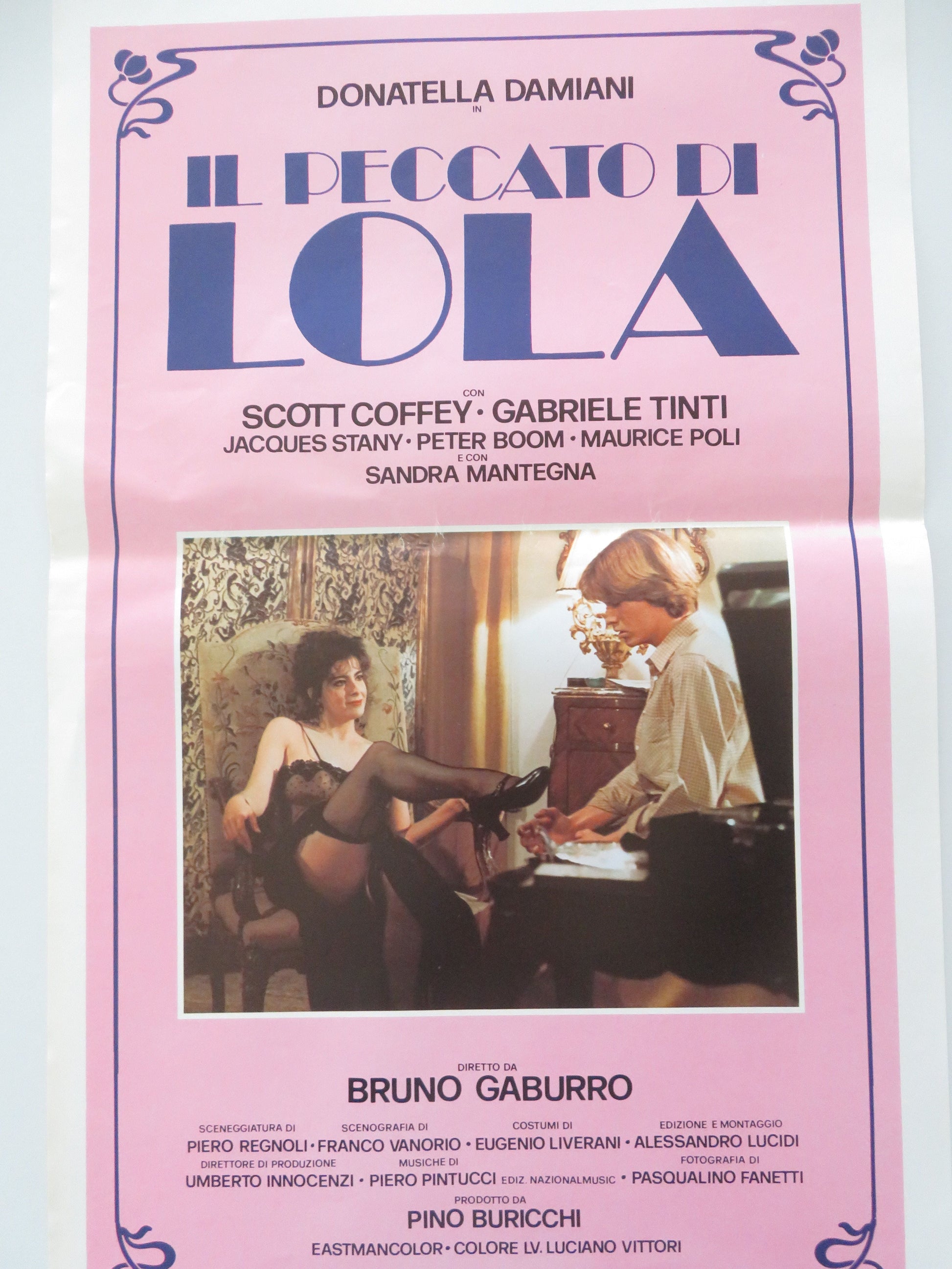 Il Peccato Di Lola Italian Locandina Poster Donatella Damiani Scott Coffey 1984 Movie posters