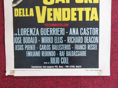 IL SAPORE DELLA VENDETTA ITALIAN LOCANDINA POSTER TOM TRYON L. GUERRIERI 1968 Rendezvous Cinema Movie posters