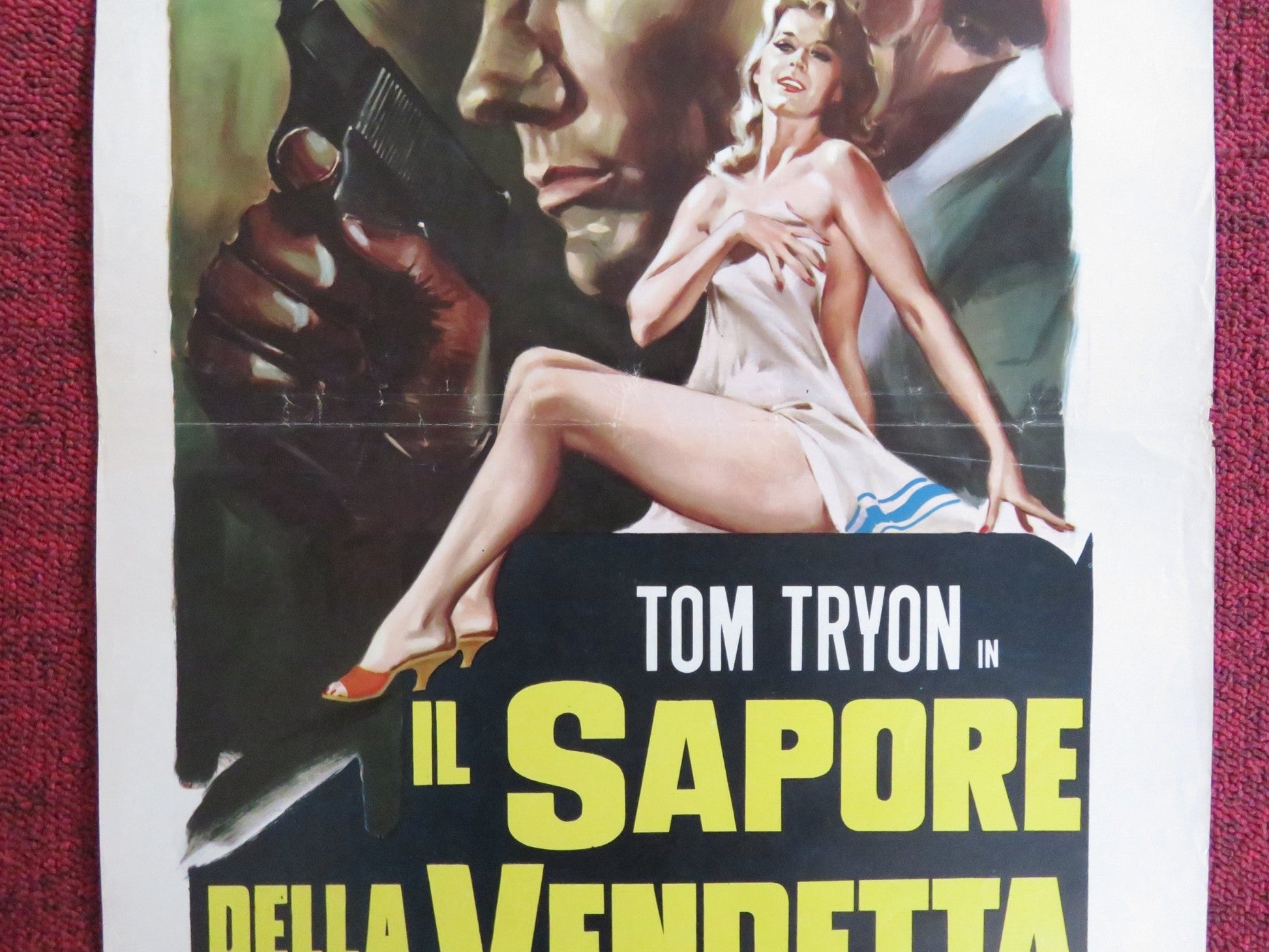 IL SAPORE DELLA VENDETTA ITALIAN LOCANDINA POSTER TOM TRYON L. GUERRIERI 1968 Rendezvous Cinema Movie posters