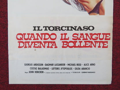 IL TORCINASO ITALIAN LOCANDINA POSTER GEORGE ARDISSON DAGMAR LASSANDER 1975 Rendezvous Cinema Movie posters