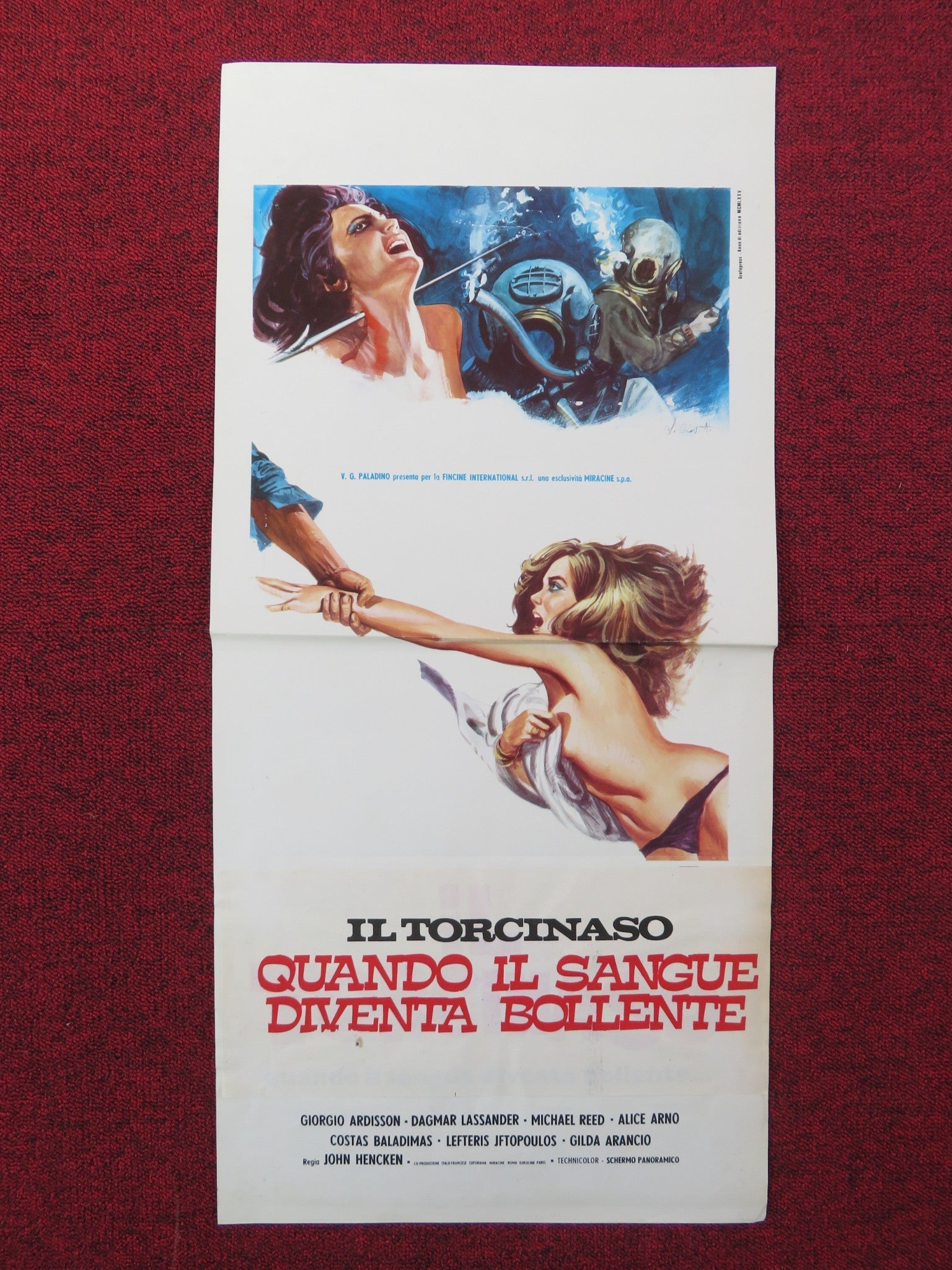 IL TORCINASO ITALIAN LOCANDINA POSTER GEORGE ARDISSON DAGMAR LASSANDER 1975 Rendezvous Cinema Movie posters