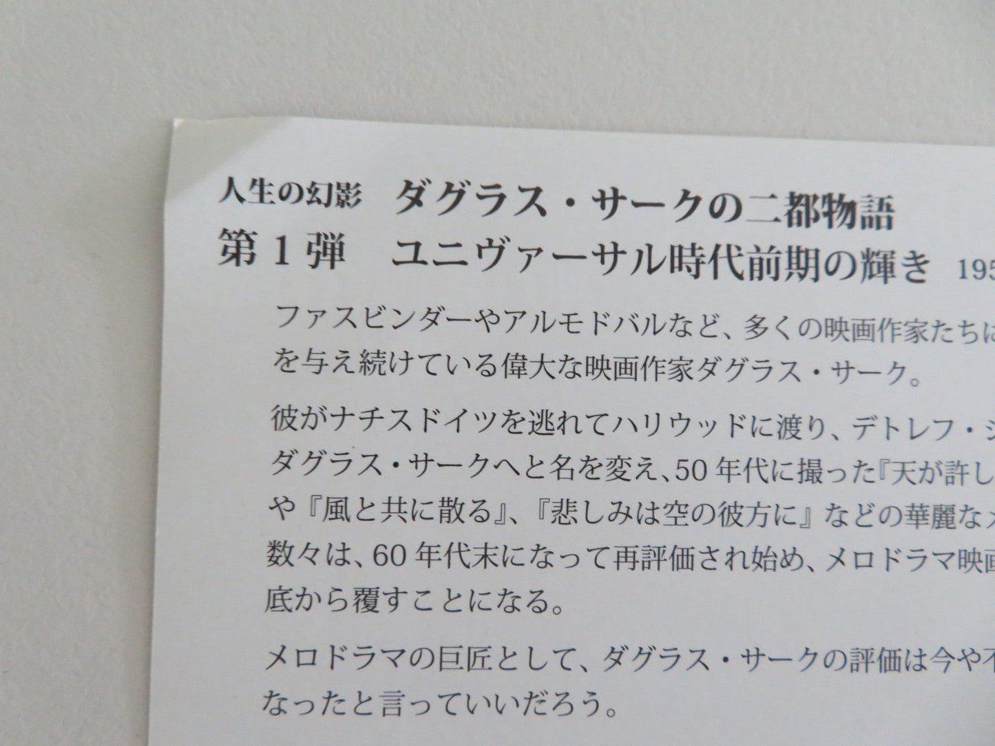 ILLUSIONS OF LIFE: TWO CITY STORIES OF DOUG.. JAPANESE CHIRASHI (B5) POSTER 2025 Movie posters