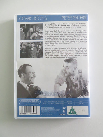I'M ALL RIGHT JACK (DVD) PETER SELLERS IAN CARMICHAEL 1959 REGION 2 Rendezvous Cinema Movie posters