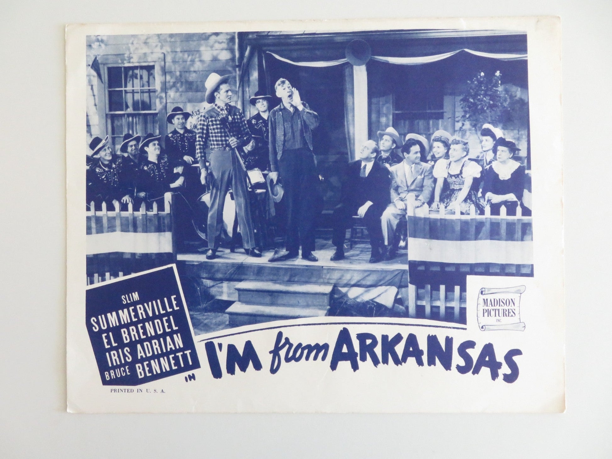 I'M FROM ARKANSAS - C LOBBY CARD SLIM SUMMERVILLE EL BRENDEL 1944 Rendezvous Cinema Movie posters