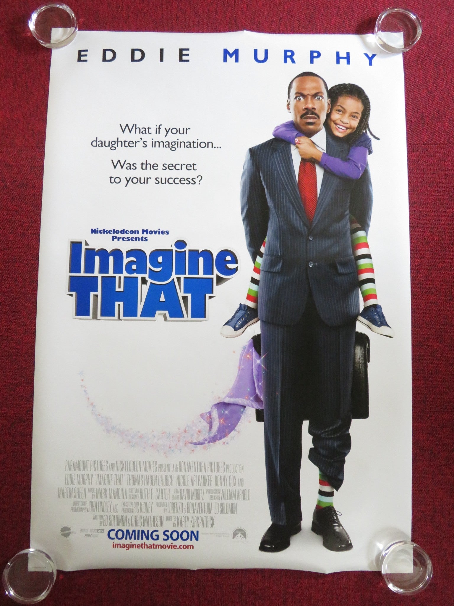 IMAGINE THAT US ONE SHEET ROLLED POSTER EDDIE MURPHY THOMAS HADEN CHURCH 2009 Rendezvous Cinema Movie posters
