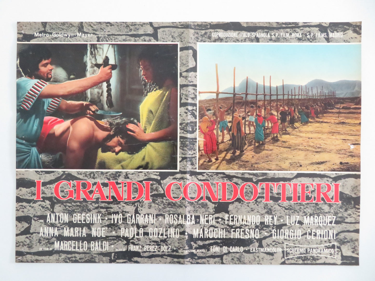 THE GREAT LEADERS - A ITALIAN FOTOBUSTA POSTER ANTON GEESINK IVO GARRANI 1965 - Rendezvous Cinema