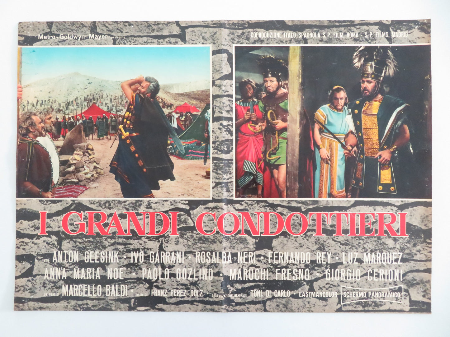 THE GREAT LEADERS - C ITALIAN FOTOBUSTA POSTER ANTON GEESINK IVO GARRANI 1965 - Rendezvous Cinema