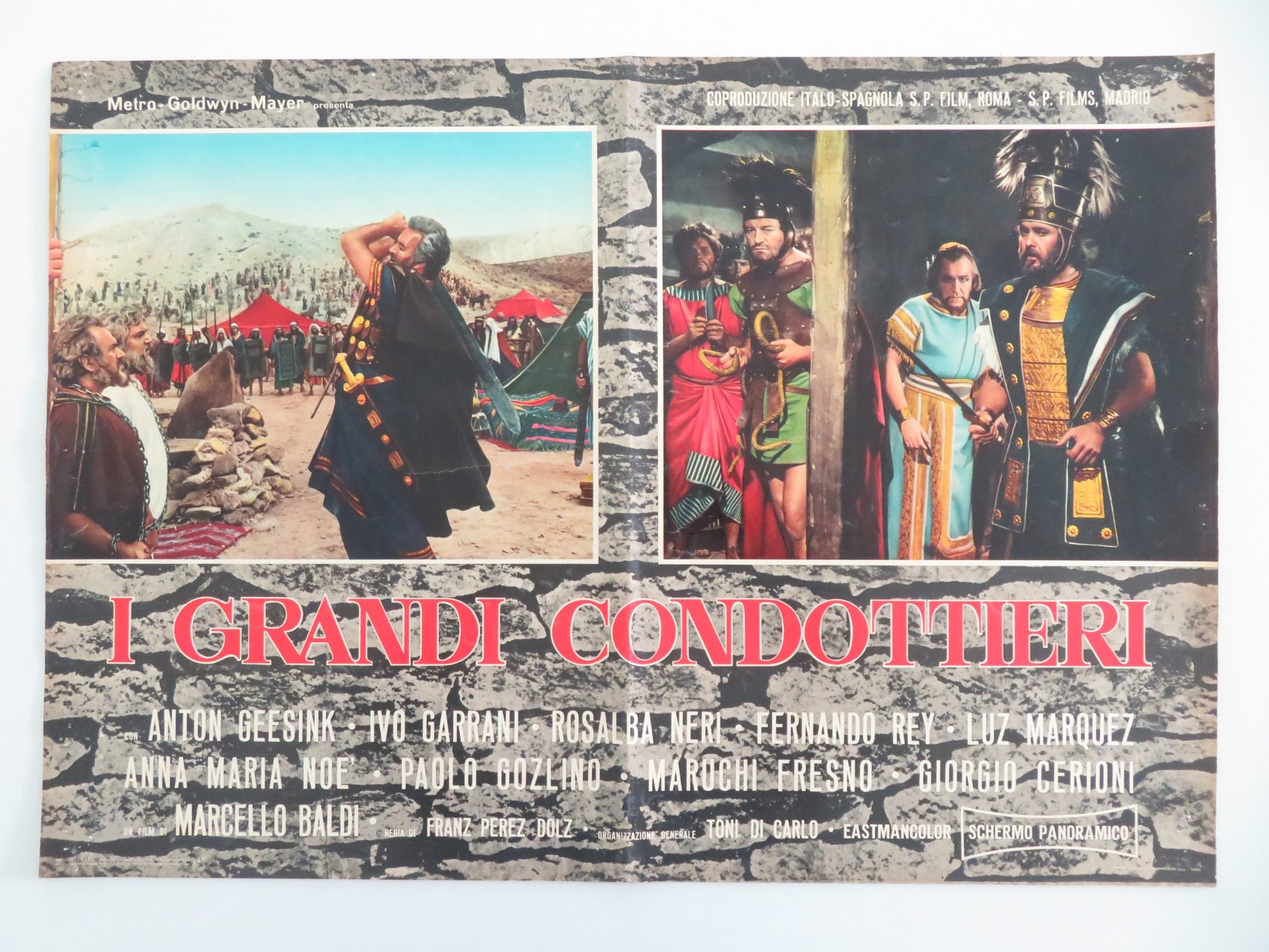 THE GREAT LEADERS - C ITALIAN FOTOBUSTA POSTER ANTON GEESINK IVO GARRANI 1965 - Rendezvous Cinema