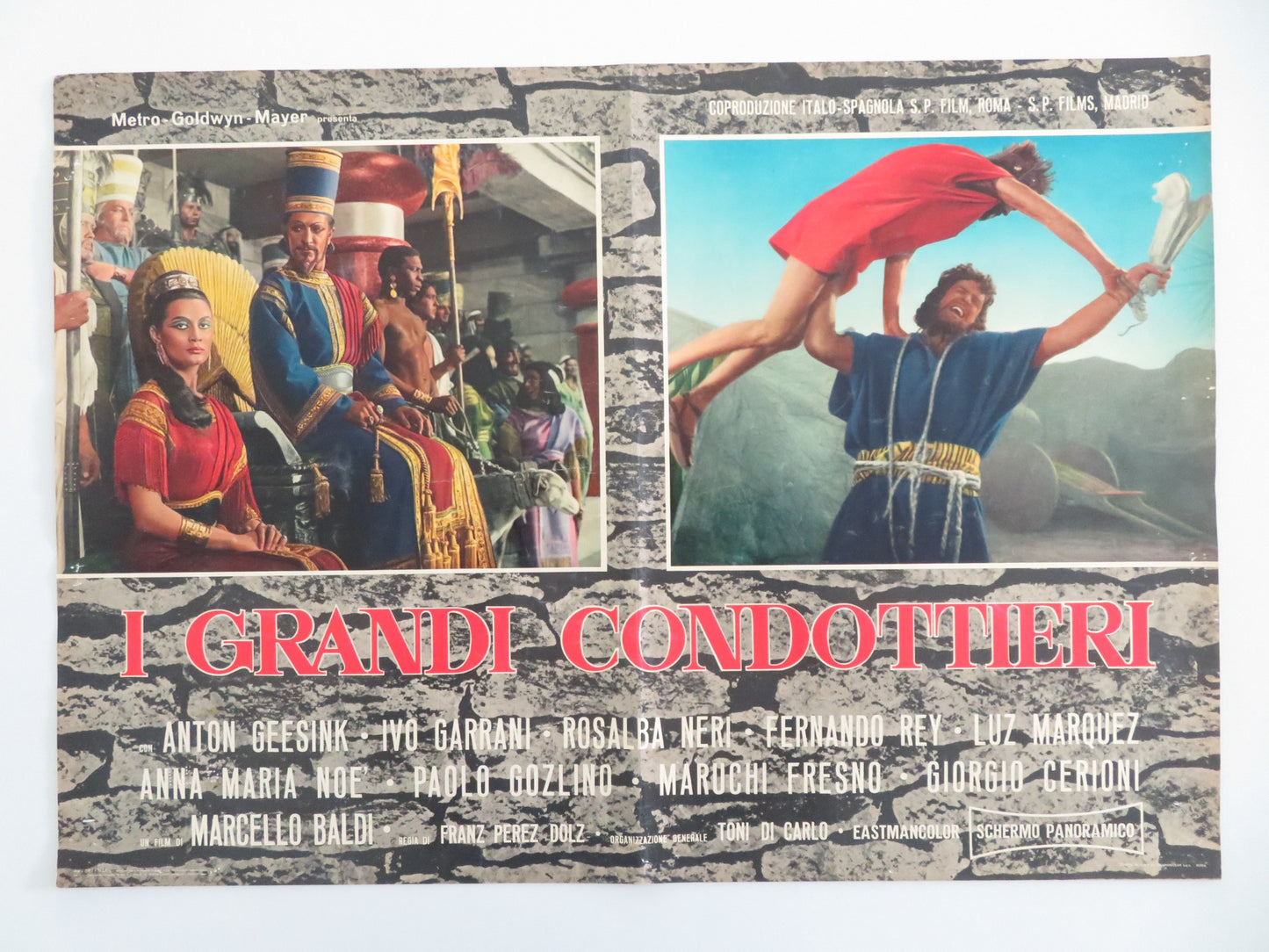 THE GREAT LEADERS - D ITALIAN FOTOBUSTA POSTER ANTON GEESINK IVO GARRANI 1965 - Rendezvous Cinema