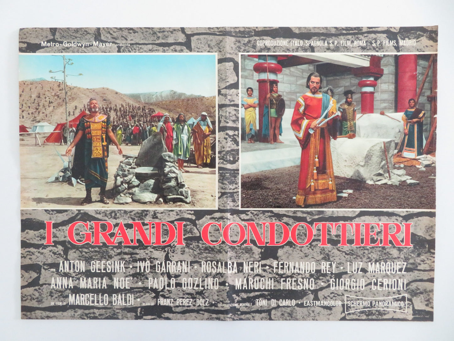 THE GREAT LEADERS - E ITALIAN FOTOBUSTA POSTER ANTON GEESINK IVO GARRANI 1965 - Rendezvous Cinema