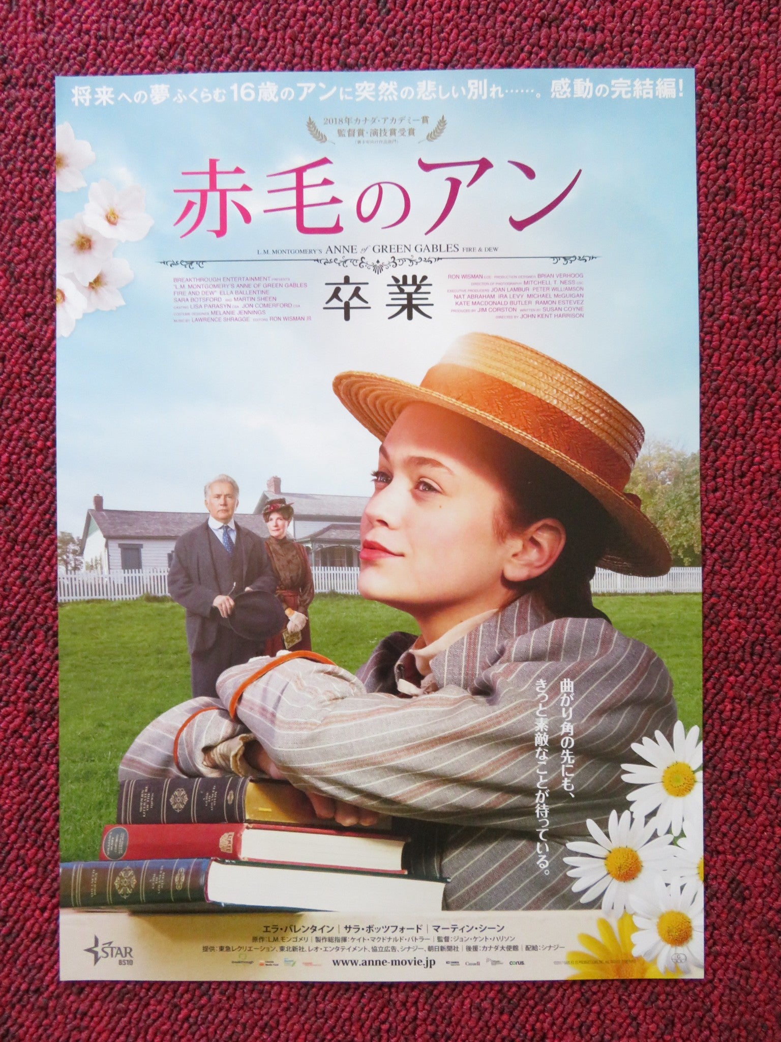 ANNE OF GREEN GABLES JAPANESE CHIRASHI (B5) POSTER MARTIN SHEEN BALLENTINE 2016 - Rendezvous Cinema