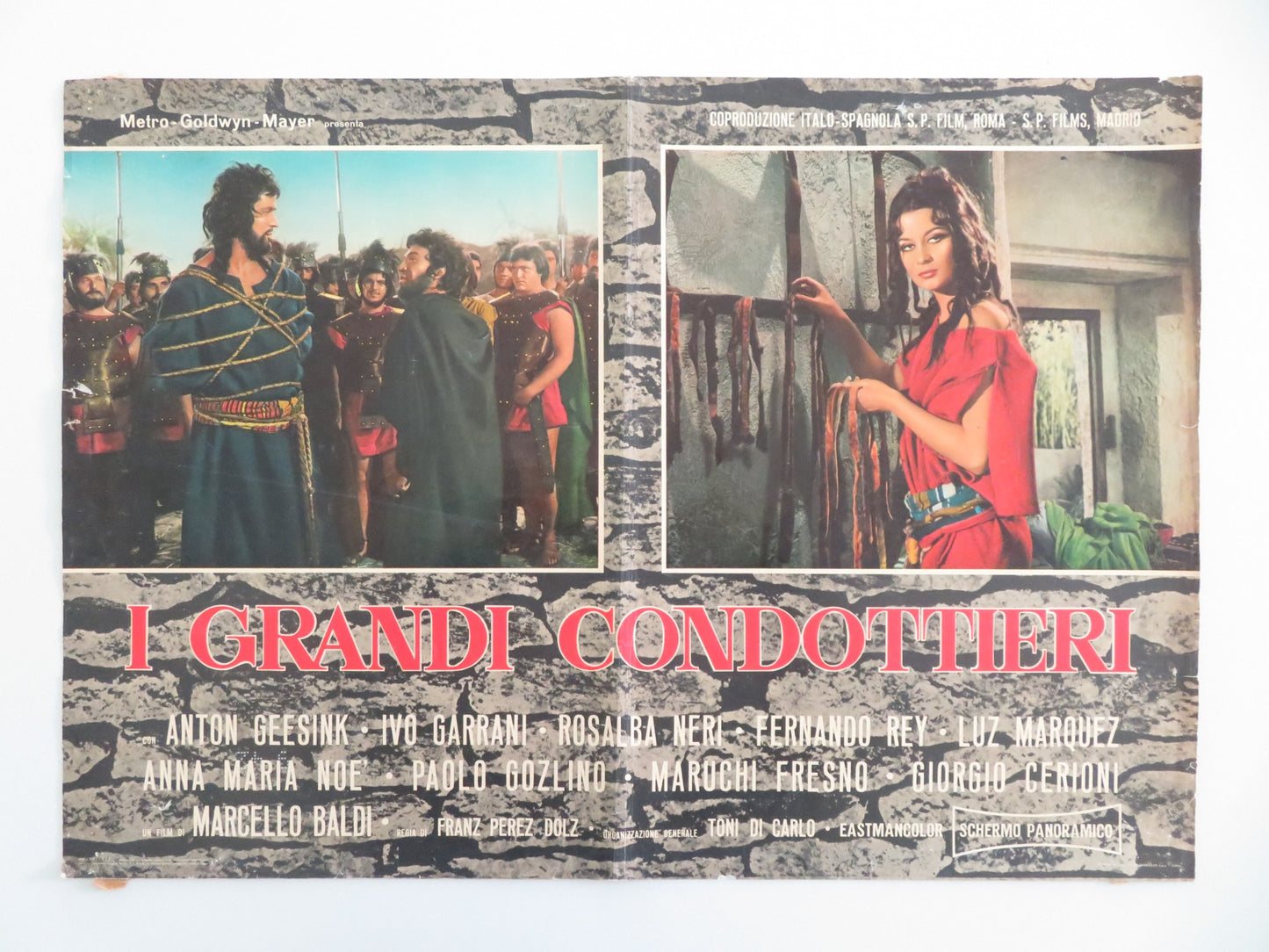 THE GREAT LEADERS - F ITALIAN FOTOBUSTA POSTER ANTON GEESINK IVO GARRANI 1965 - Rendezvous Cinema