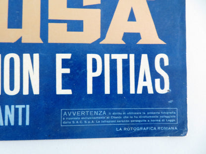 DAMON AND PYTHIAS - A ITALIAN FOTOBUSTA POSTER GUY WILLIAMS DON BURNETT 1962 - Rendezvous Cinema