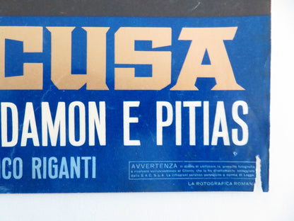 DAMON AND PYTHIAS - B ITALIAN FOTOBUSTA POSTER GUY WILLIAMS DON BURNETT 1962 - Rendezvous Cinema