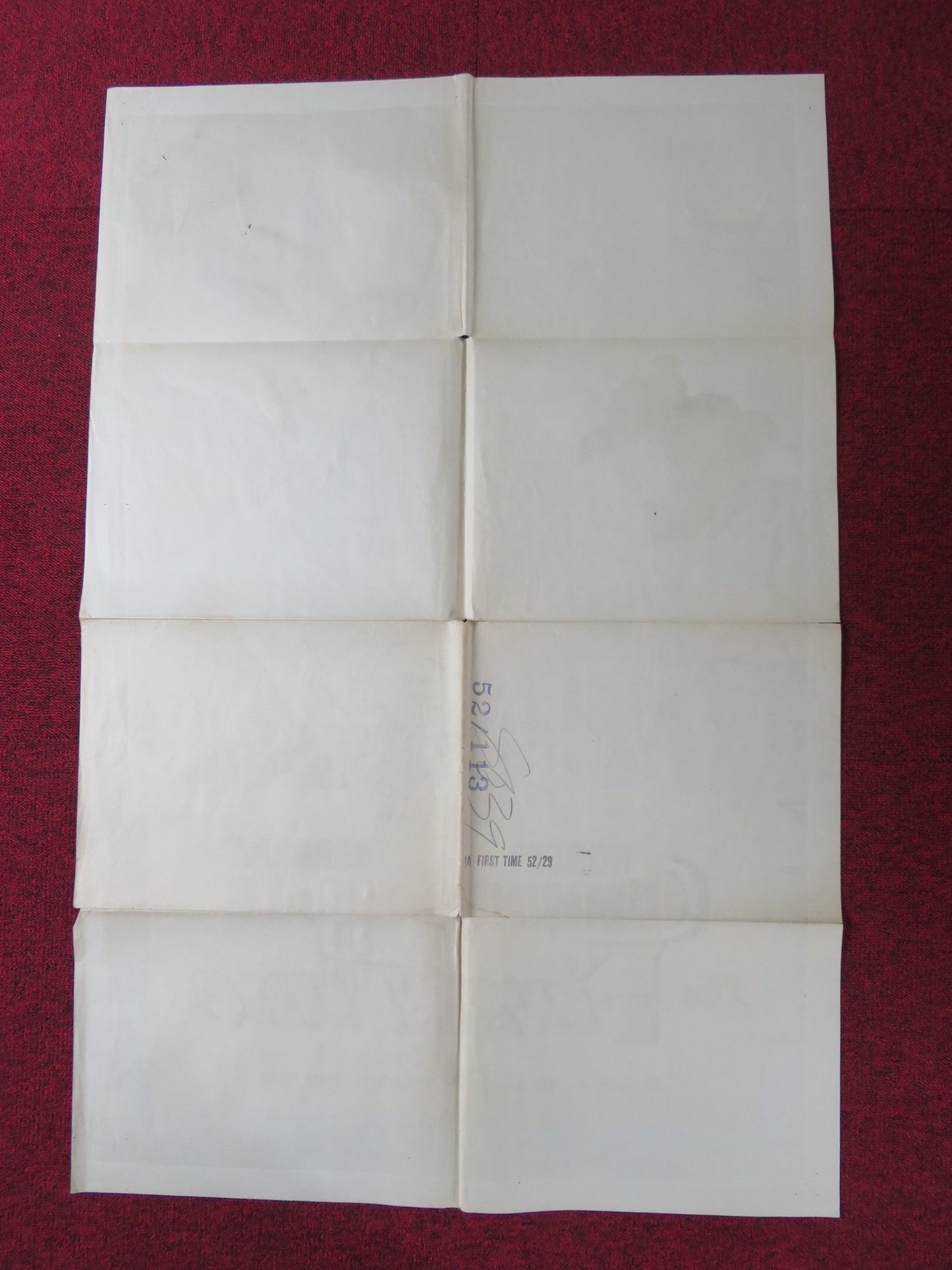 THE FIRST TIME FOLDED US ONE SHEET POSTER ROBERT CUMMINGS BARBARA HALE 1952 - Rendezvous Cinema