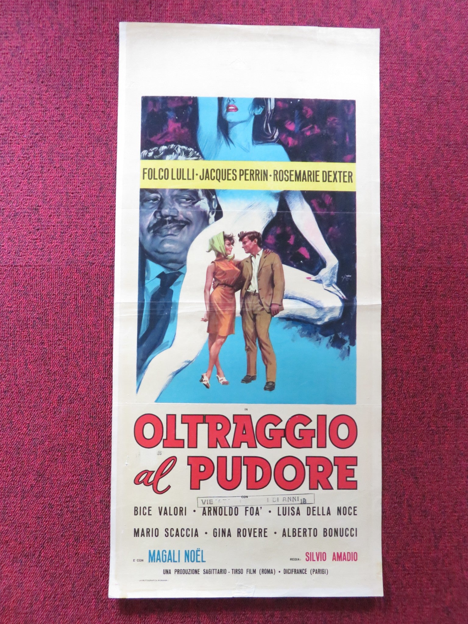 ALL THE OTHER GIRLS DO! ITALIAN LOCANDINA POSTER FOLCO LULLI JACQUES PERRIN 1964 - Rendezvous Cinema