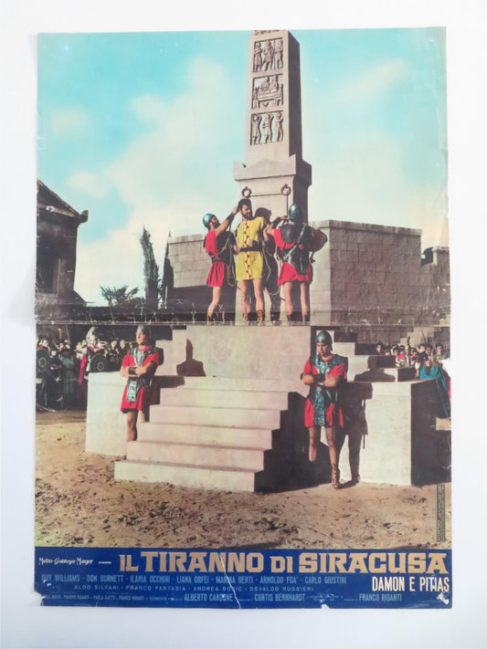 DAMON AND PYTHIAS - E ITALIAN FOTOBUSTA POSTER GUY WILLIAMS DON BURNETT 1962 - Rendezvous Cinema