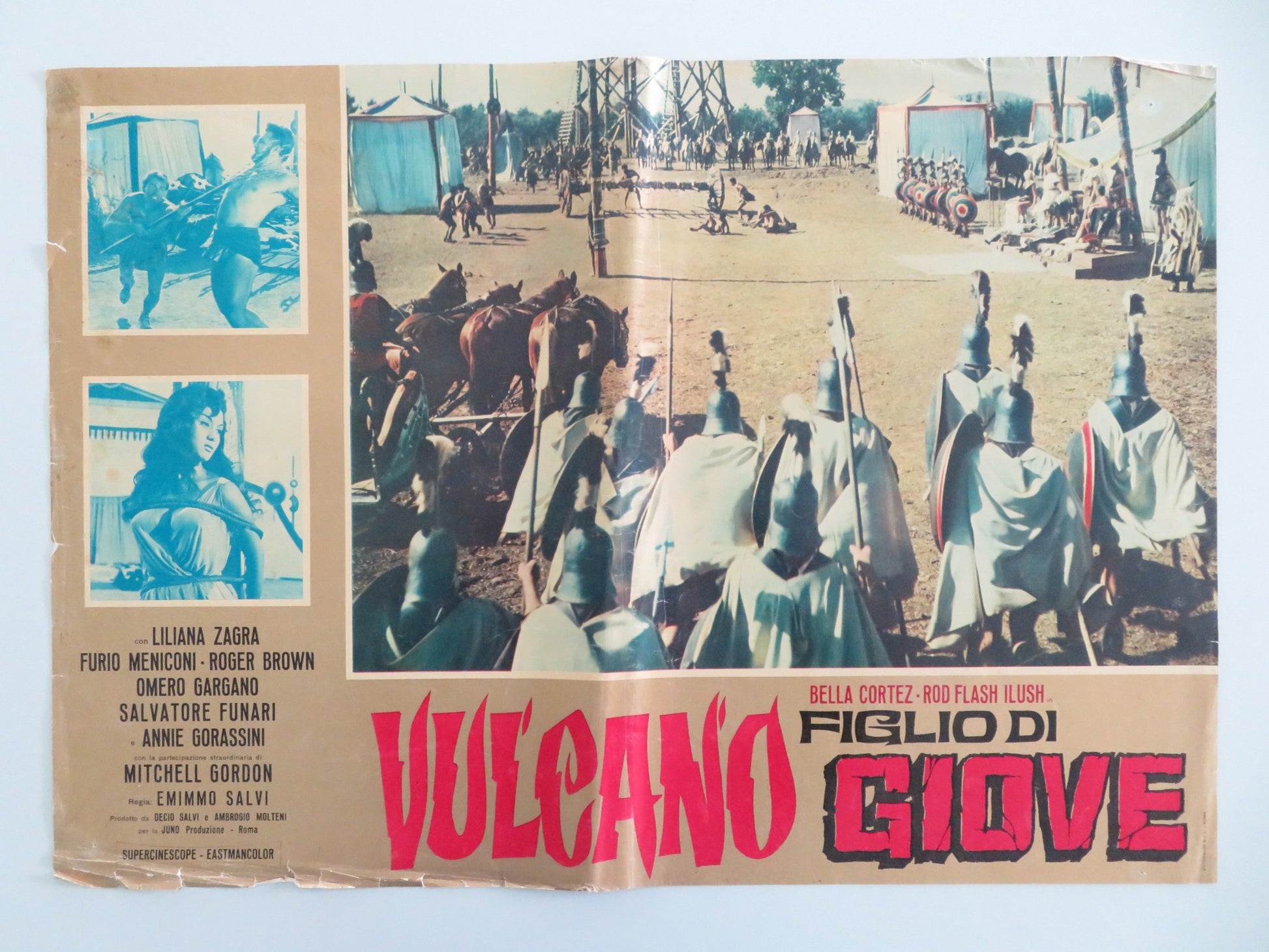 VULCANO FIGLIO DI GIOVE - A ITALIAN FOTOBUSTA POSTER BELLA CORTEZ 1962 - Rendezvous Cinema